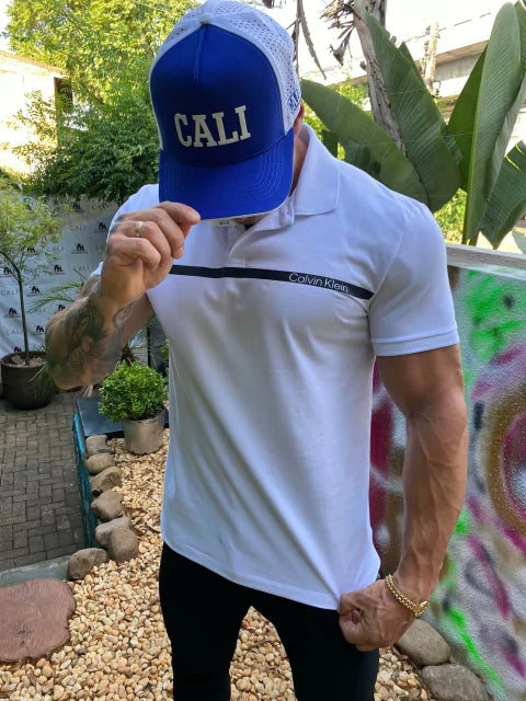 Calvin Klein Blanc Polo T-Shirt