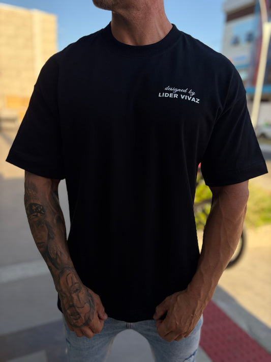 Camiseta Oversized LV Minimalism Black