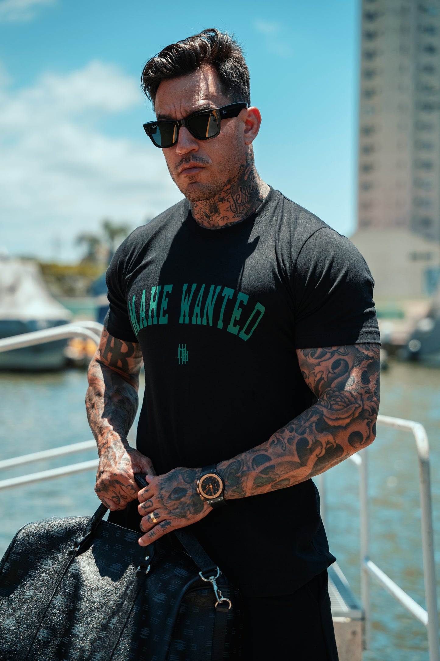 Camiseta Mahe Black Green