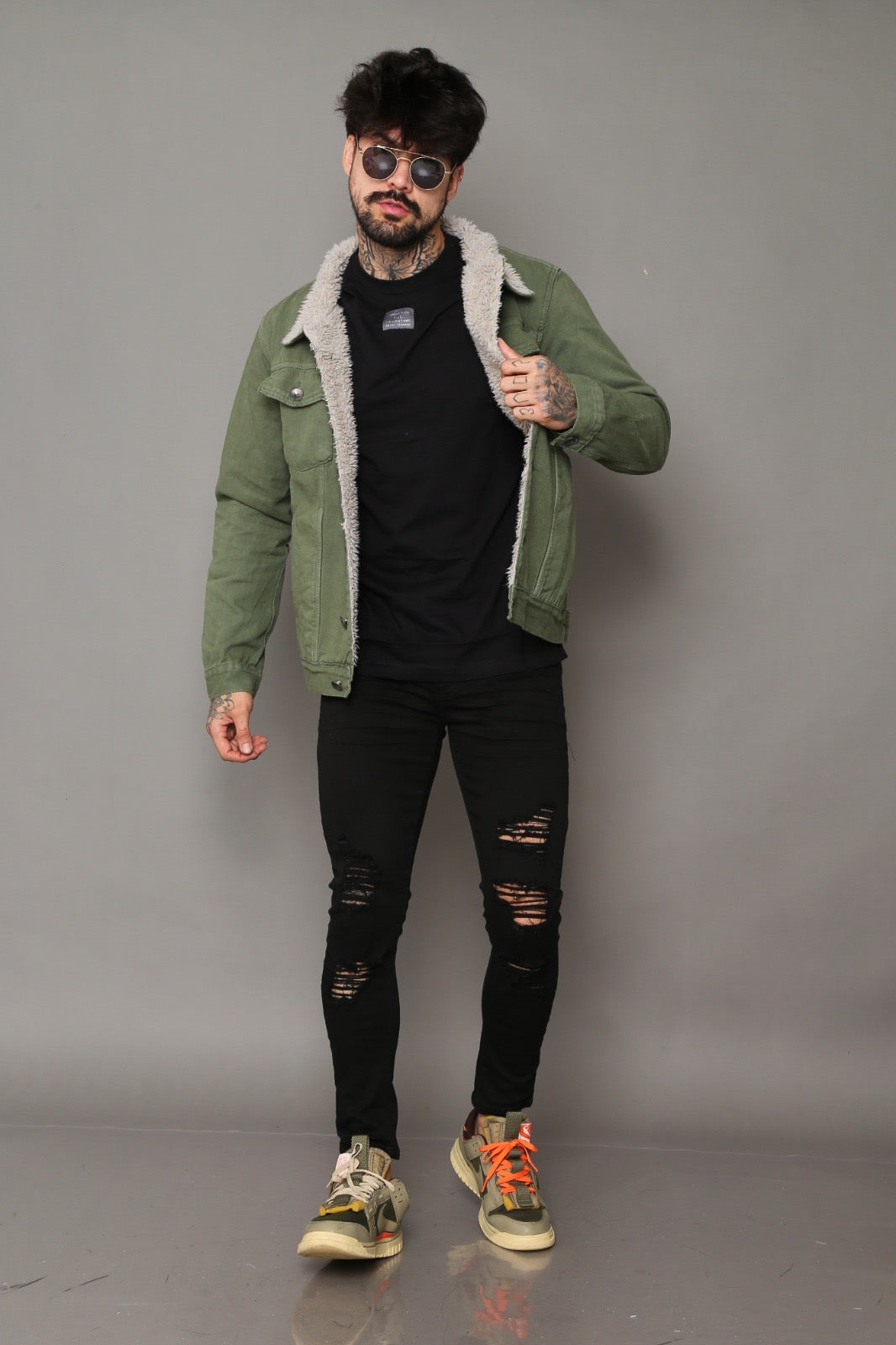 Jaqueta Jeans Forrada Green