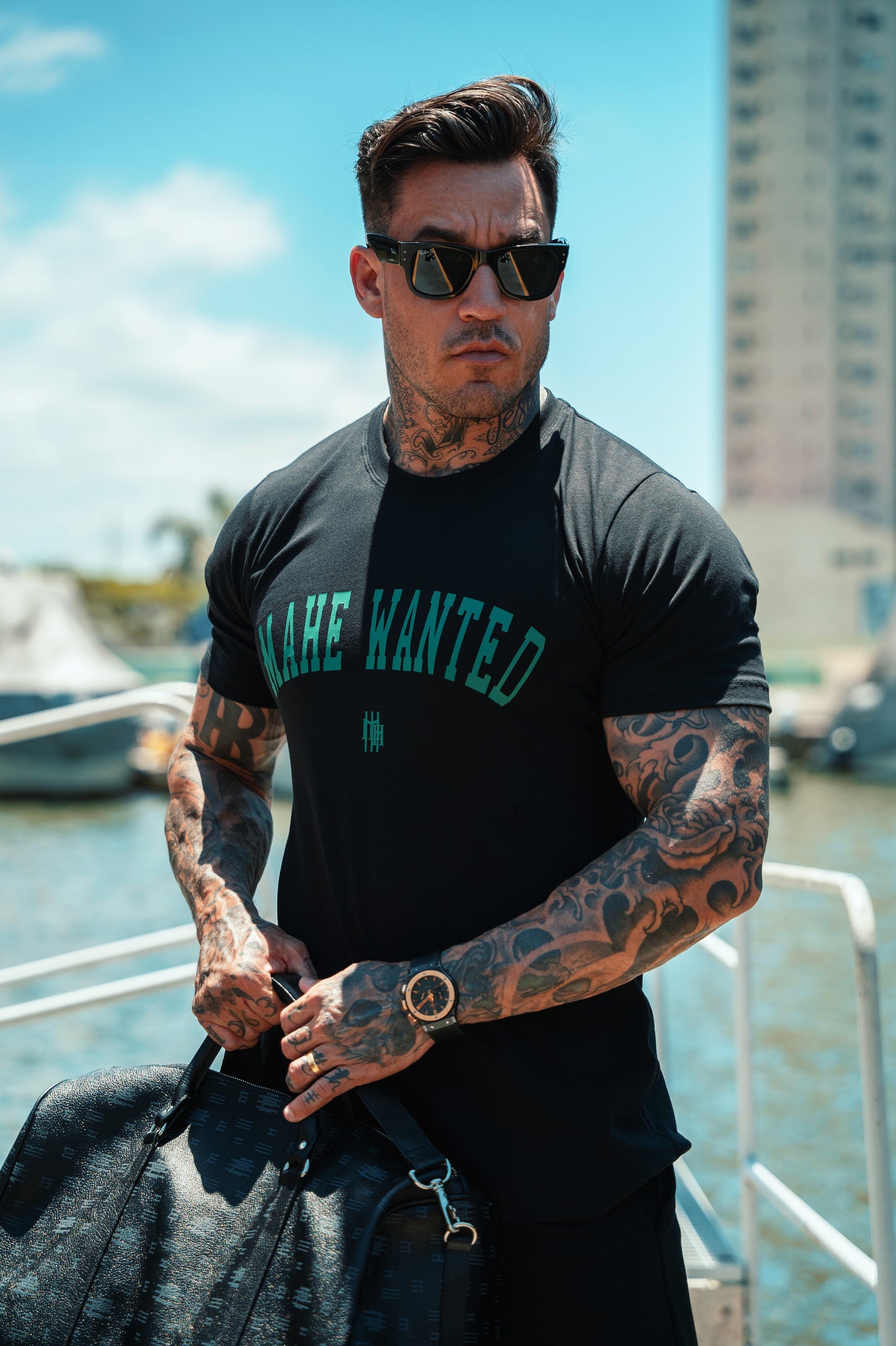 Camiseta Mahe Black Green