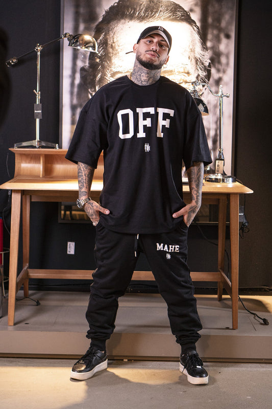 Camiseta Oversized Mahe Black OFF