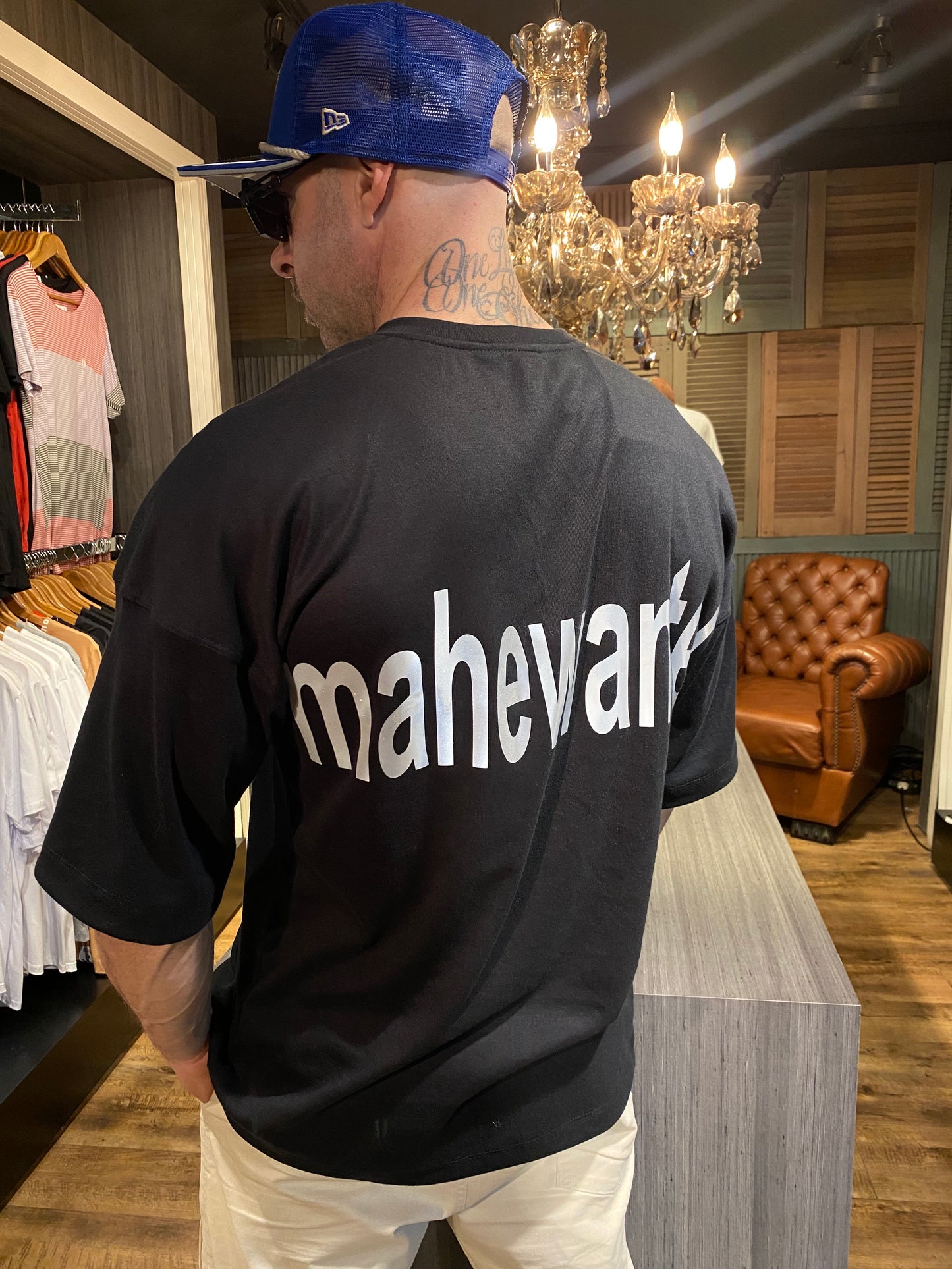 Camiseta Oversized Mahe Black Silver