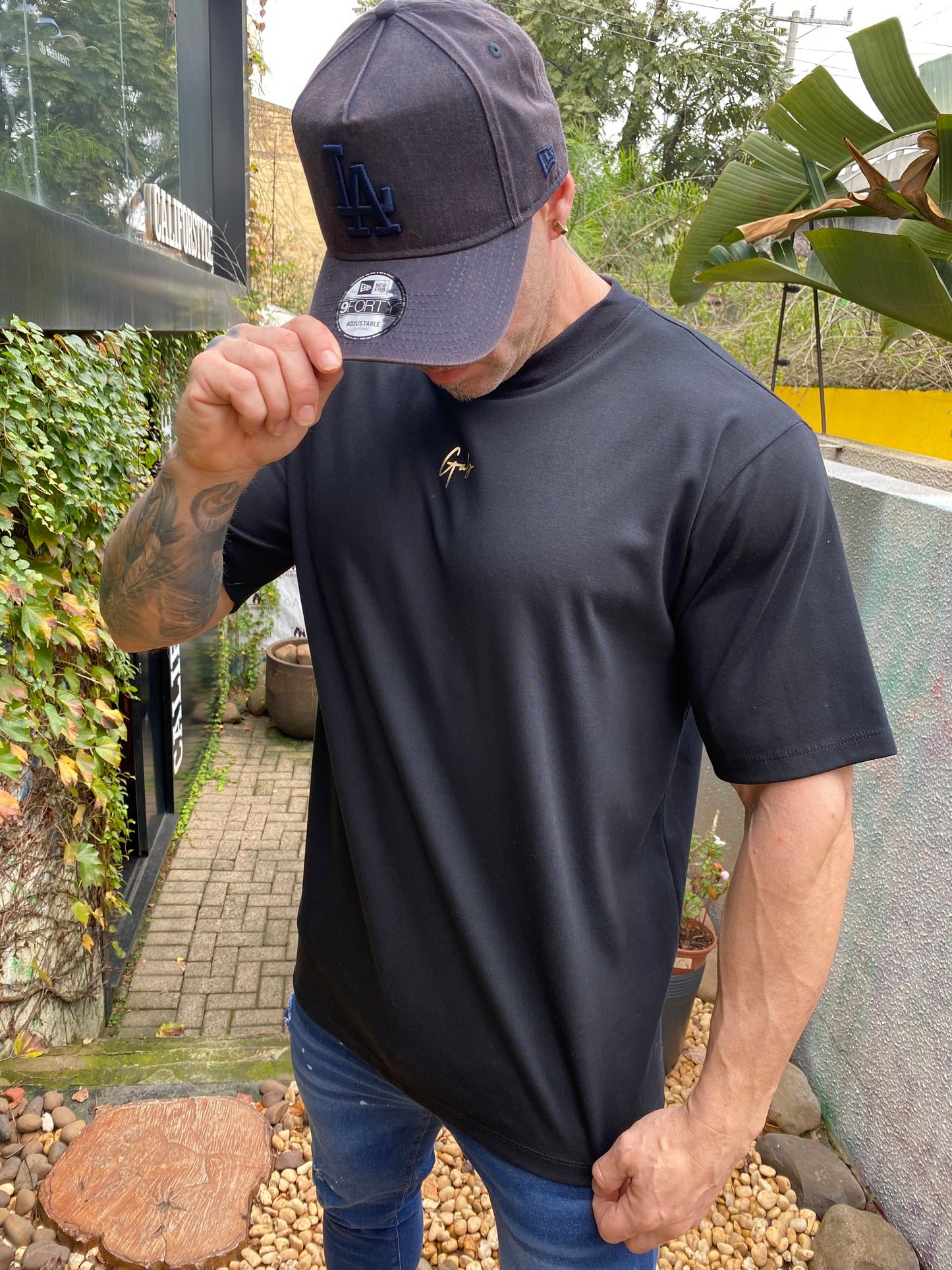 Camiseta Oversized GAB Black Gold
