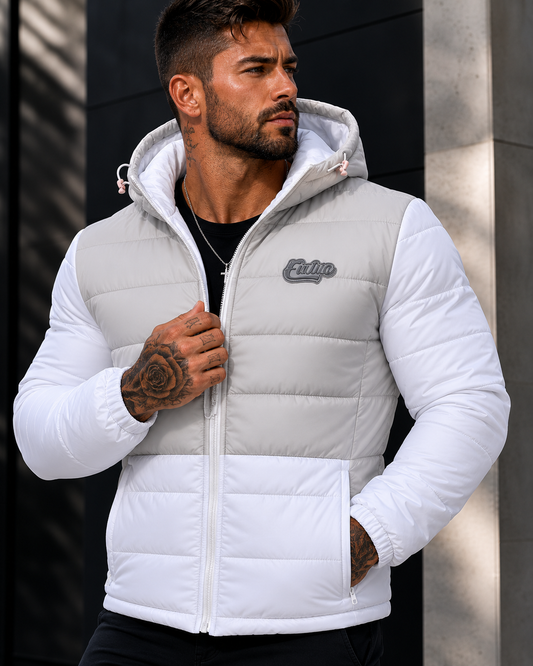 Jaqueta Puffer Bicolor Premium