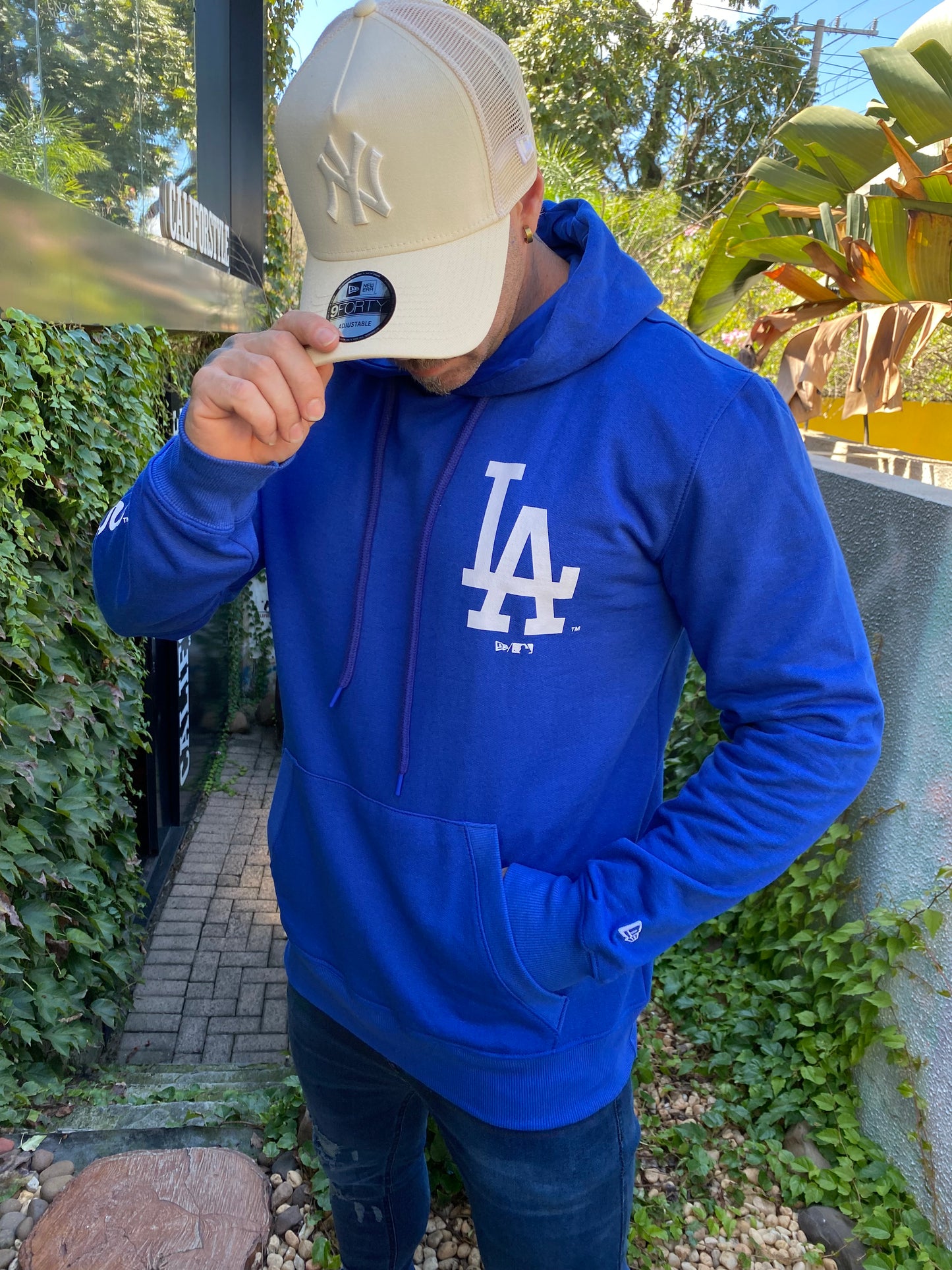Moletom Canguru Fechado Los Angeles Dodgers Core MLB