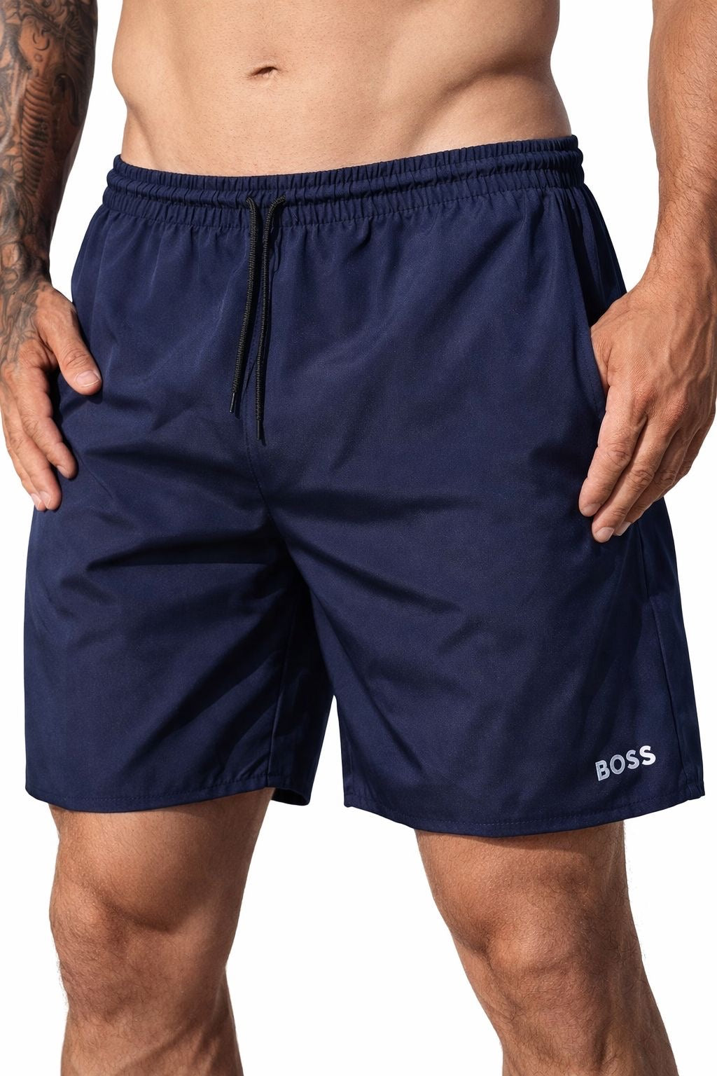 Shorts de praia azul marinho