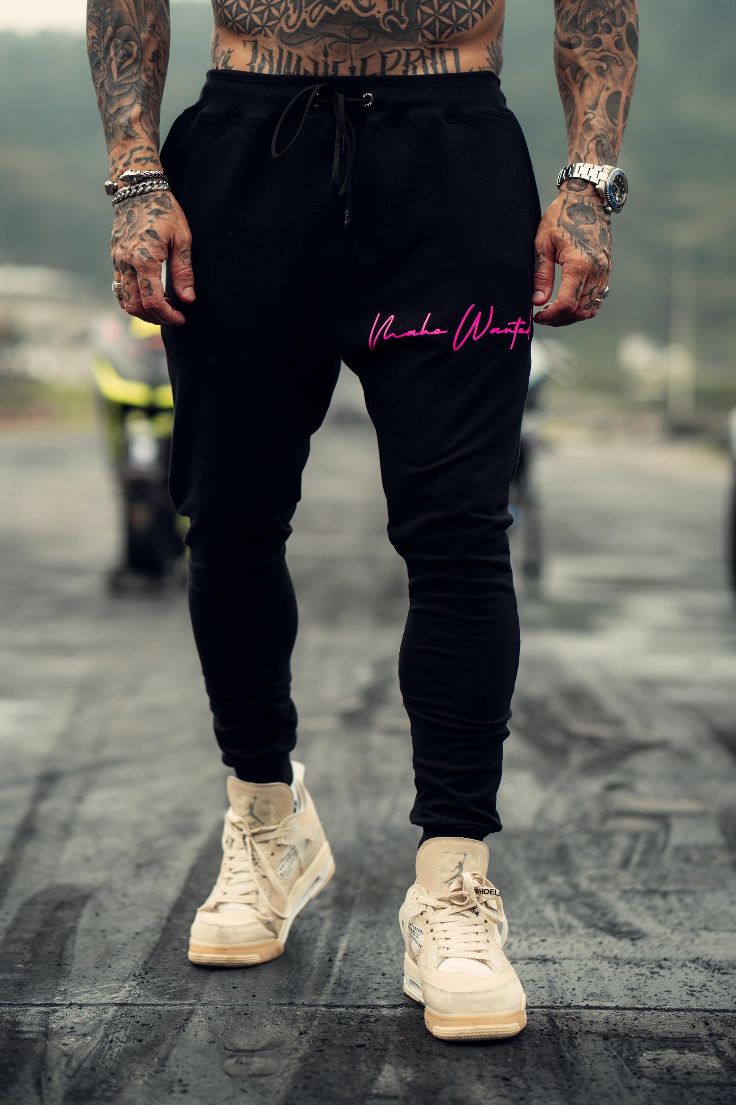 Calça Mahe Skinny Moletom Black Pink