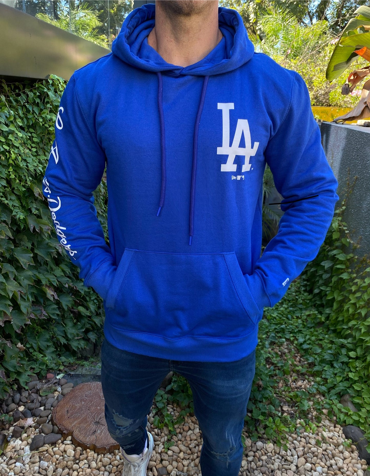 Moletom Canguru Fechado Los Angeles Dodgers Core MLB
