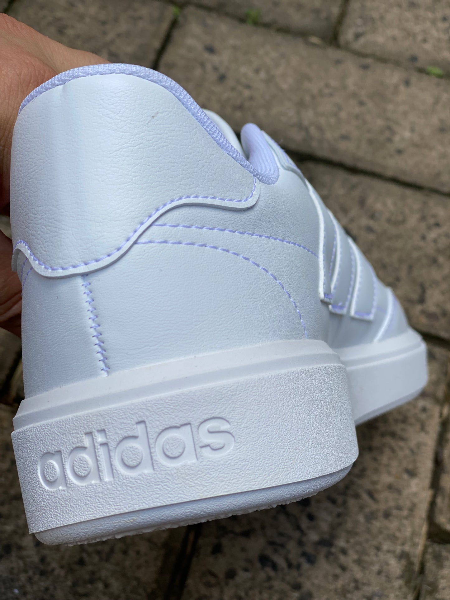 Tênis Adidas White Cano Baixo Branco