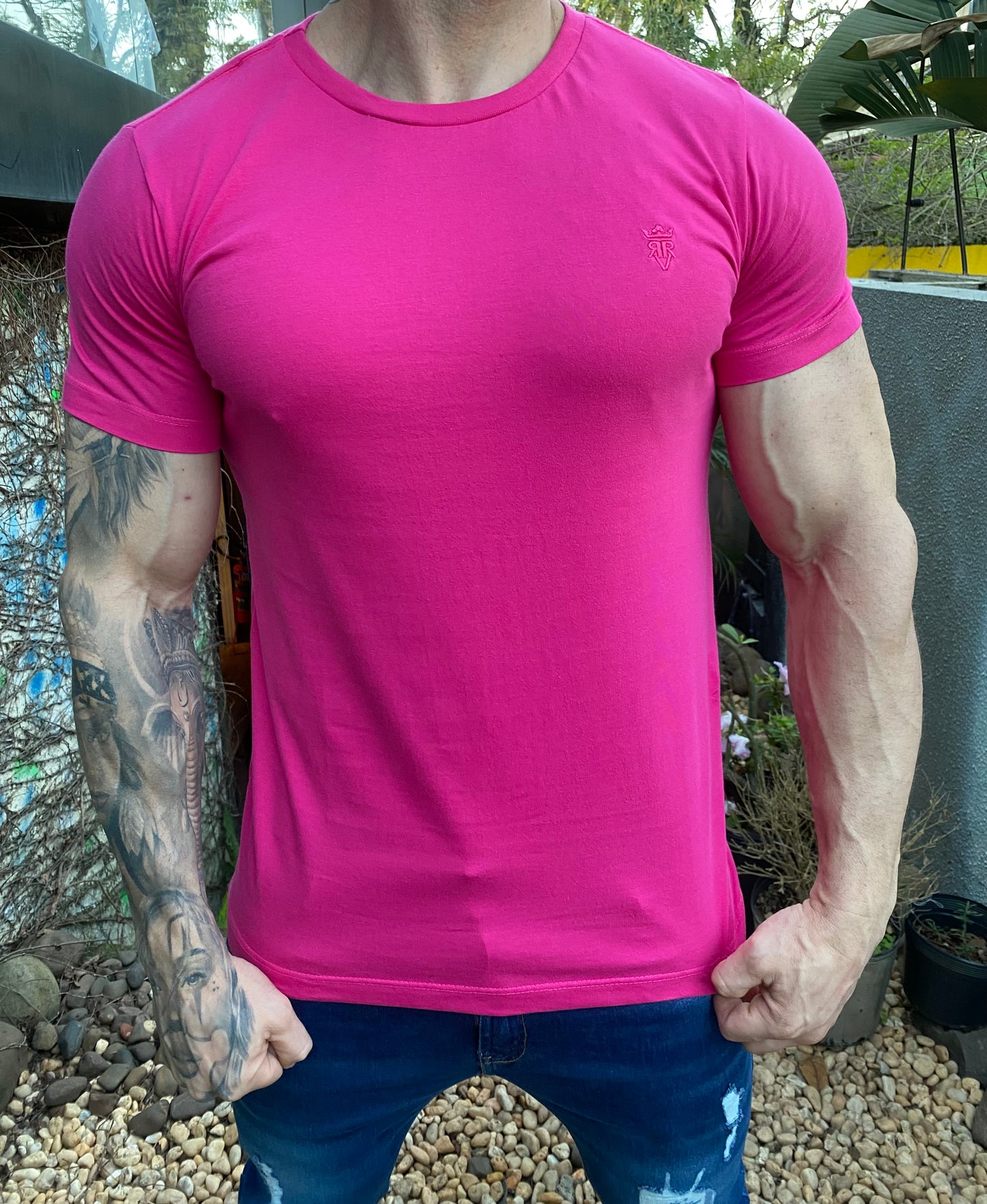 Camiseta Algodão Pink