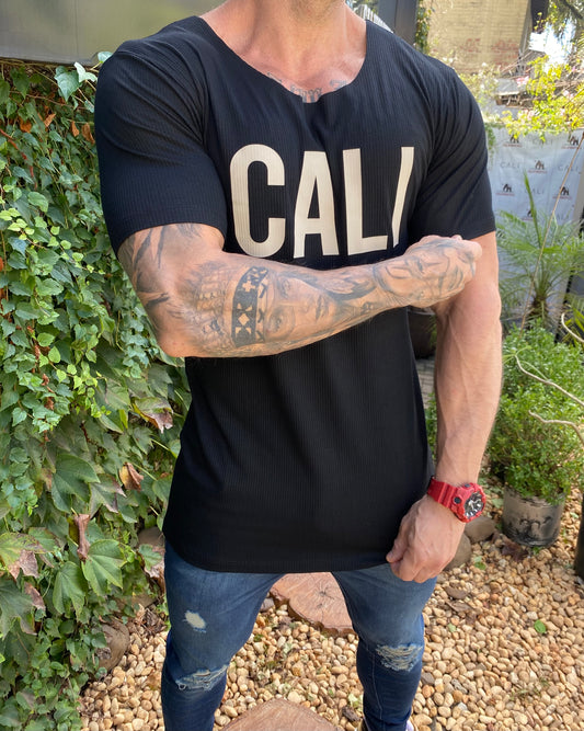Camiseta Cali Canelada Black Off