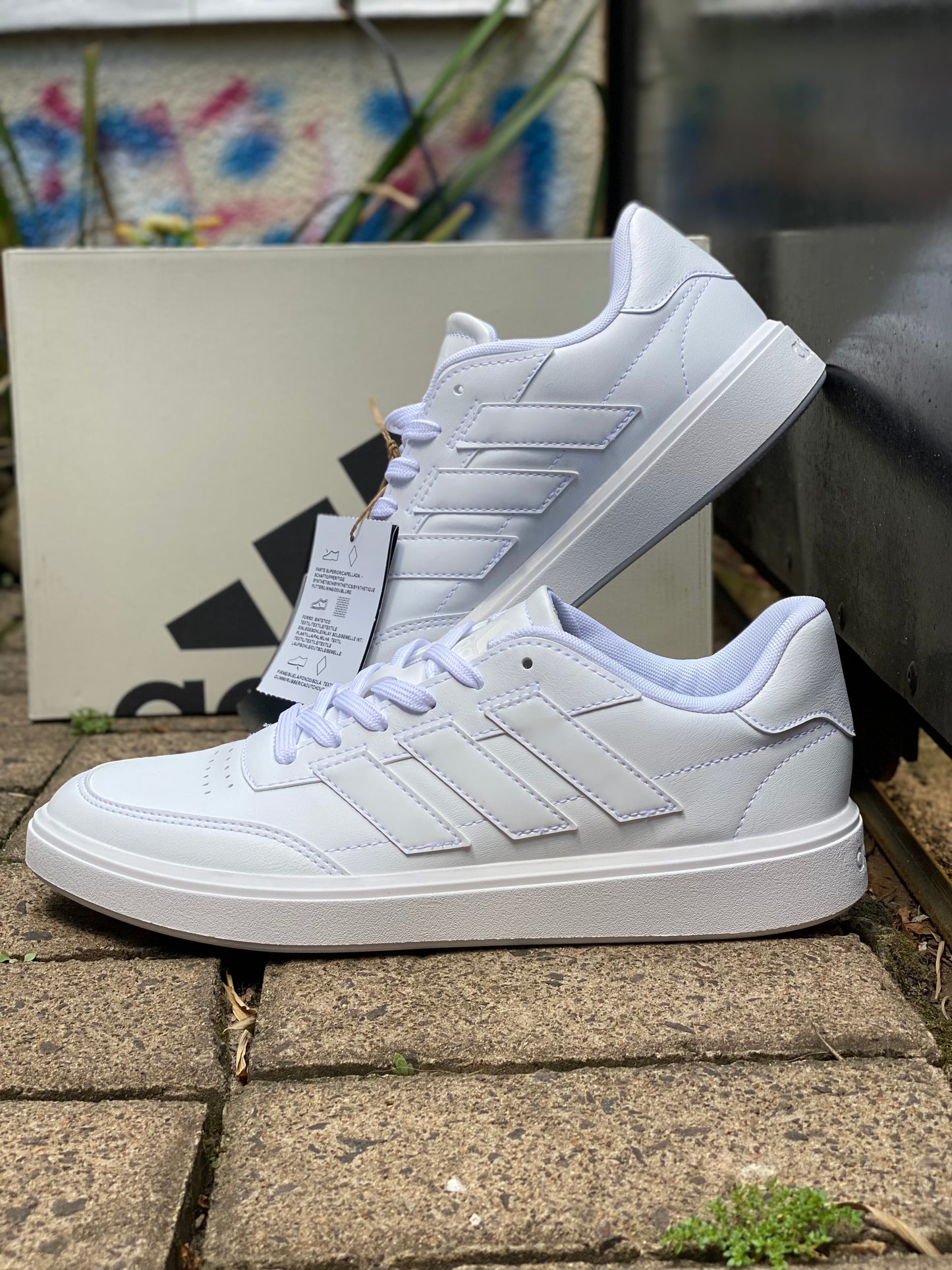 Tênis Adidas White Cano Baixo Branco