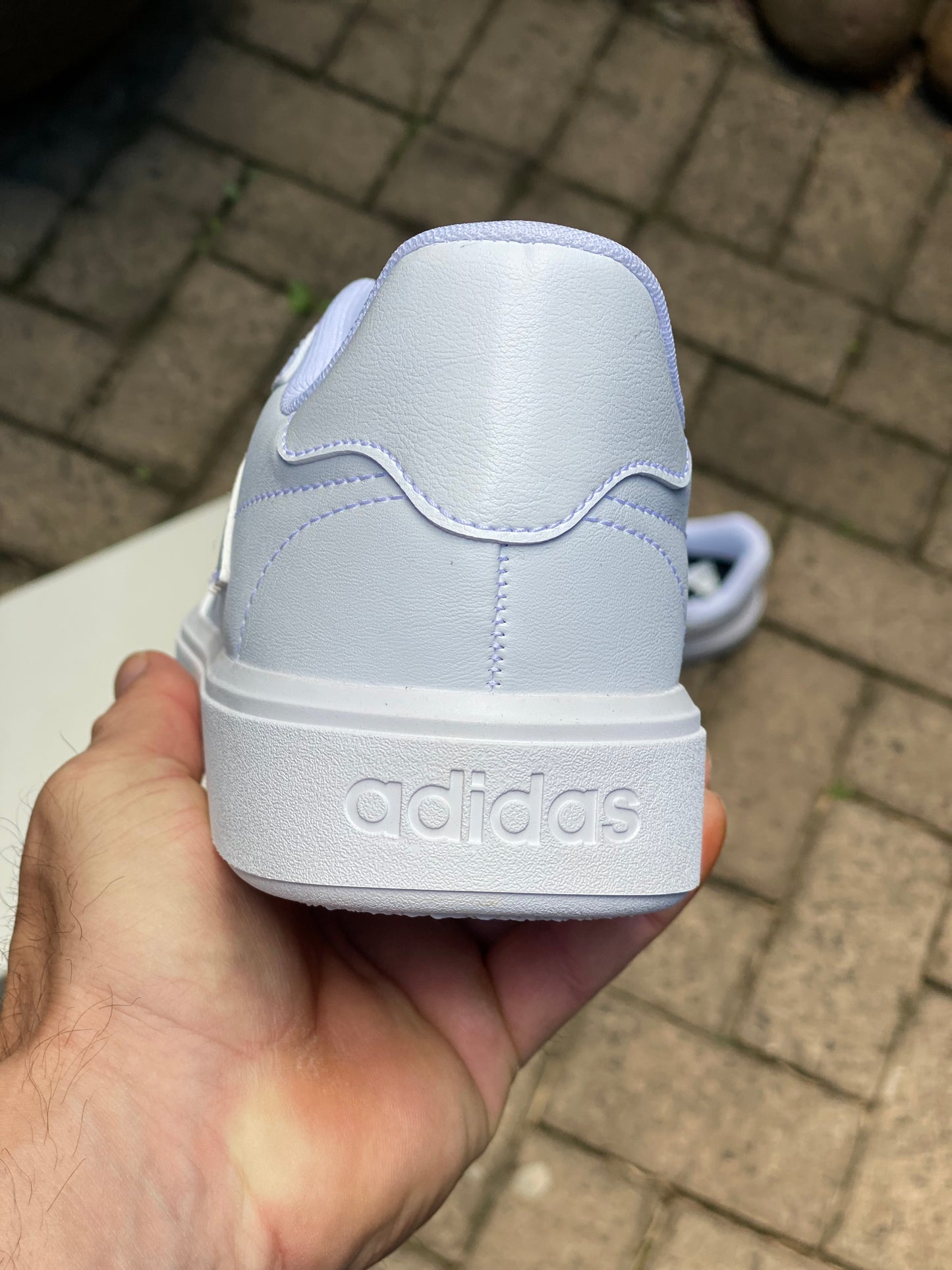 Tênis Adidas White Cano Baixo Branco
