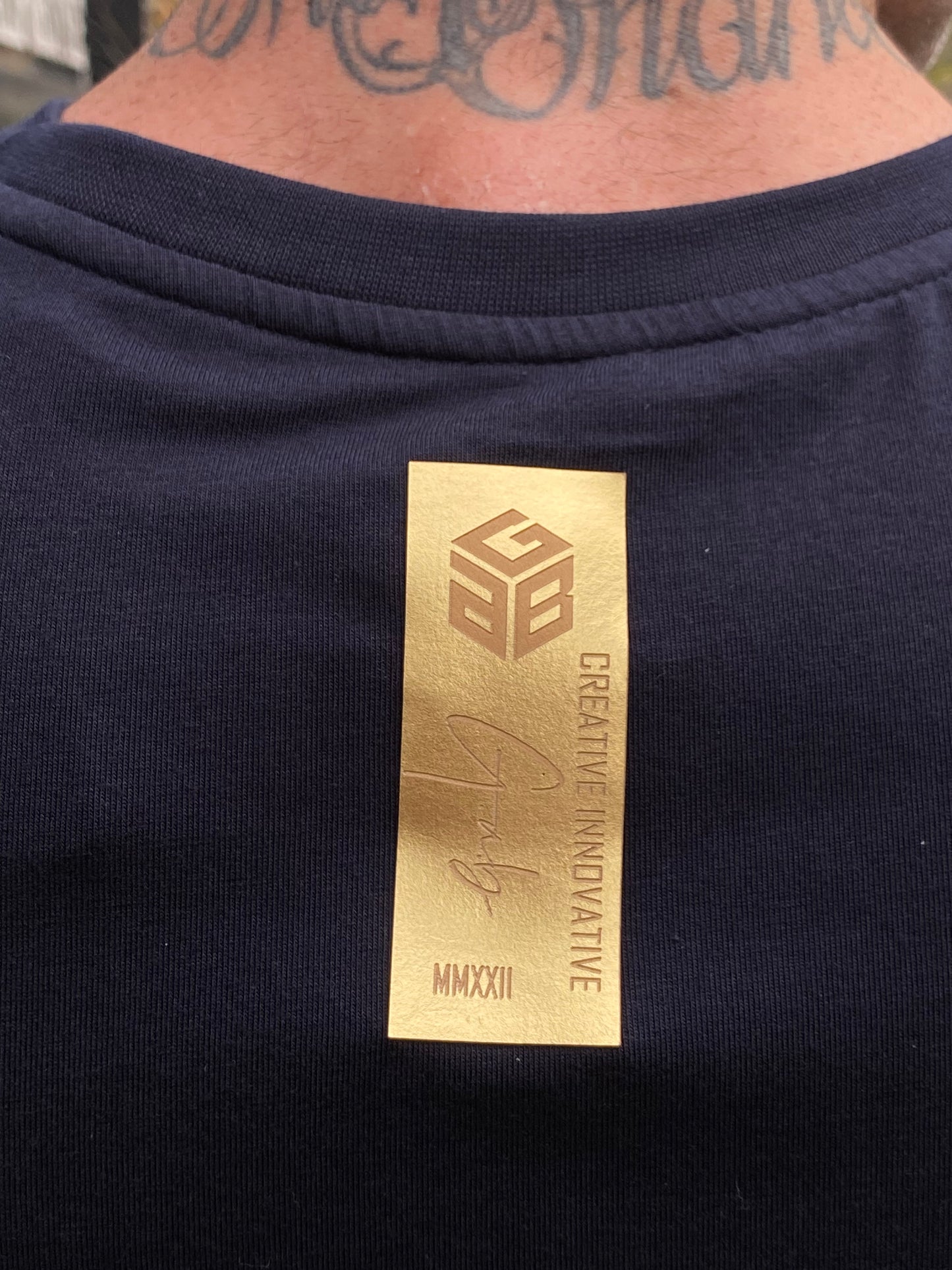 Camiseta GAB Marinho/Gold