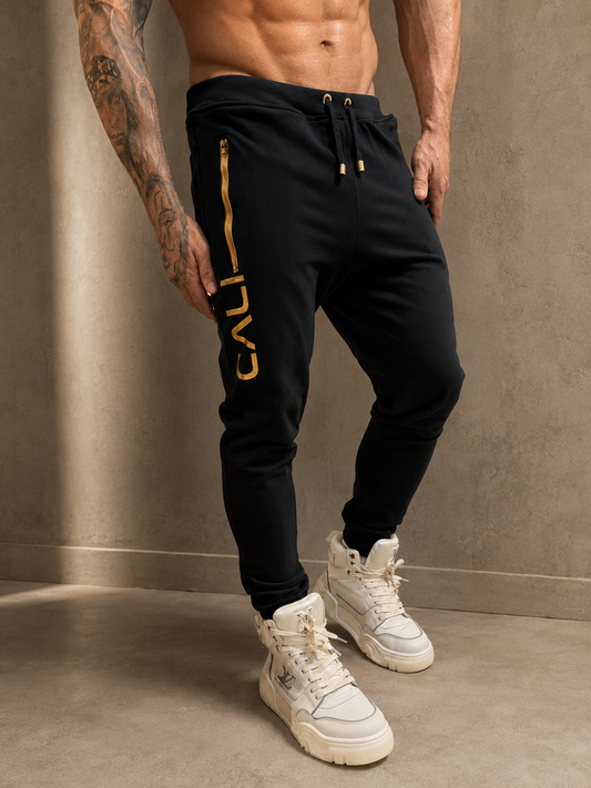 Calça Cali Skinny Black Gold Ziper