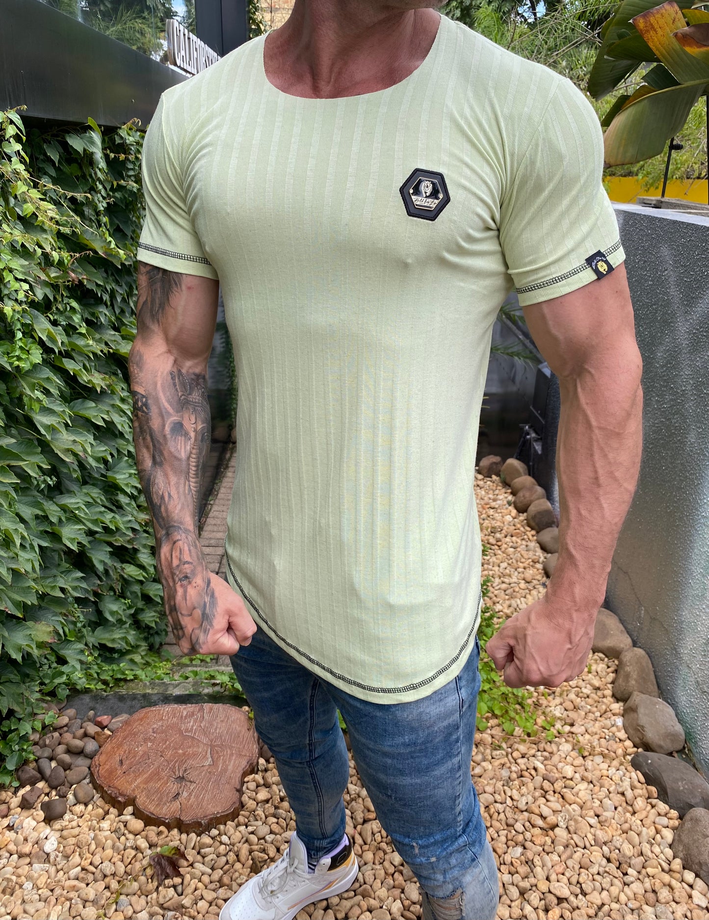 Camiseta Slim Verde