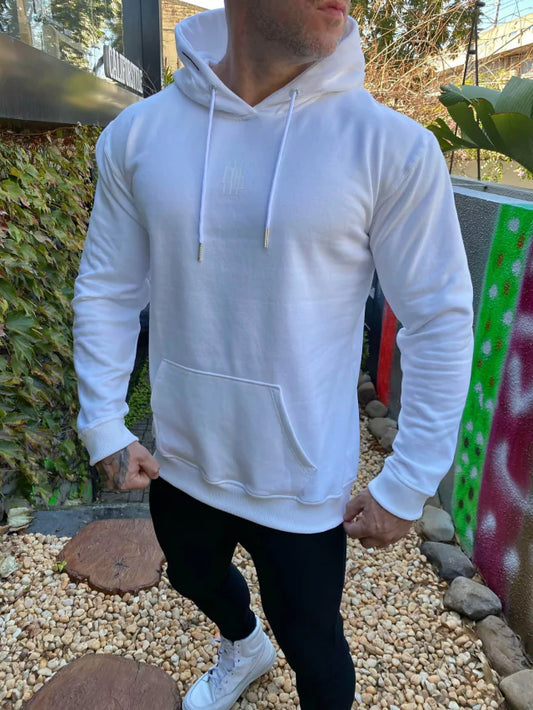 White Snow Kangaroo Sweatshirt