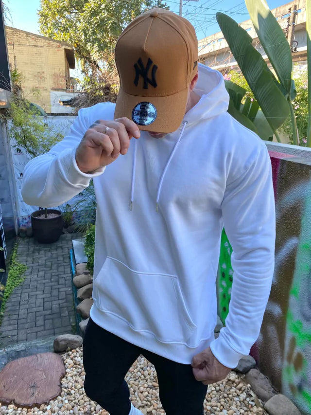 White Snow Kangaroo Sweatshirt