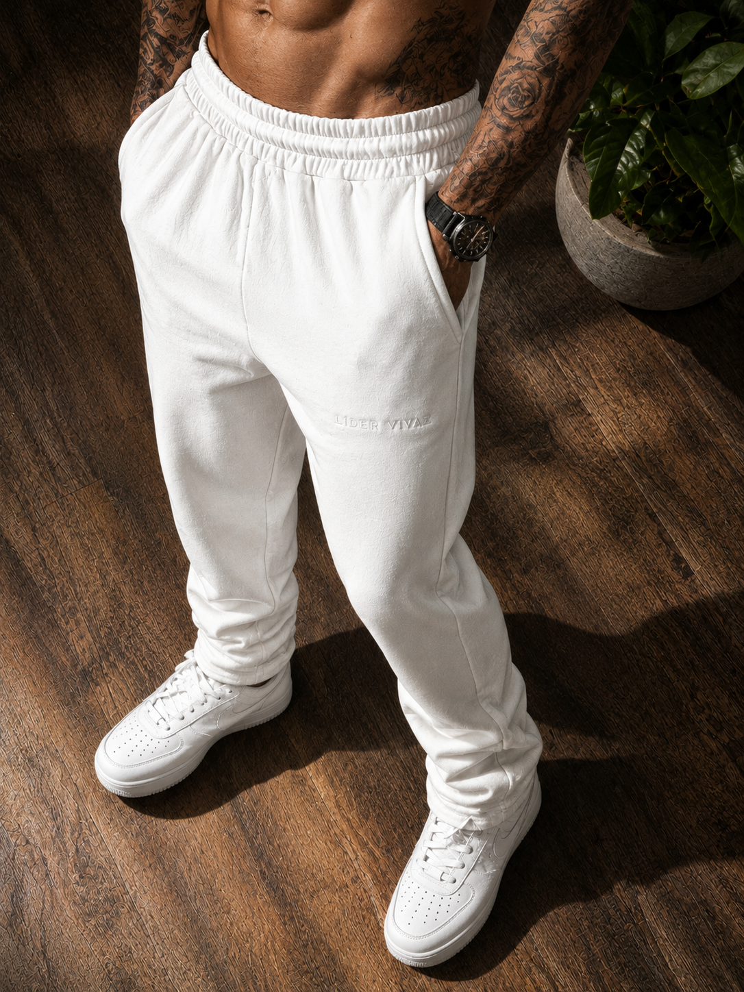 Calça Wide Oversized Premium Off White LV