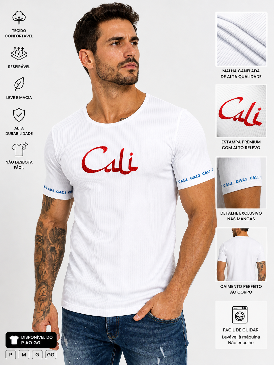 Camiseta Cali América Canelada