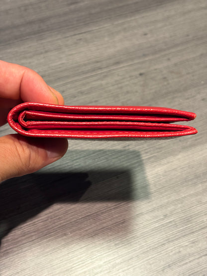 Carteira Red Logo em couro
