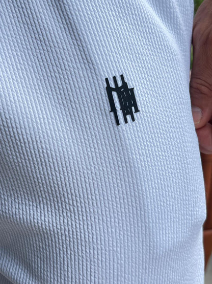 Calça Mahe Skinny Branca Canelada