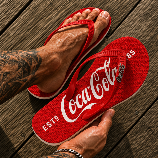 Chinelo Coca Cola Red