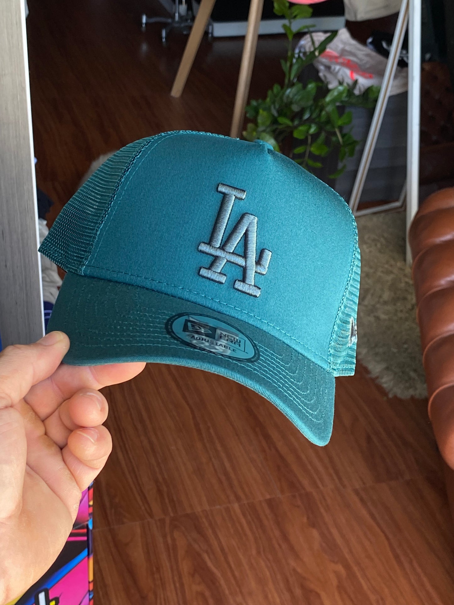 Boné New Era LA Eframe Truker Green