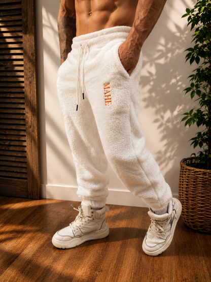 Calça Mahe Peluciada White Orange