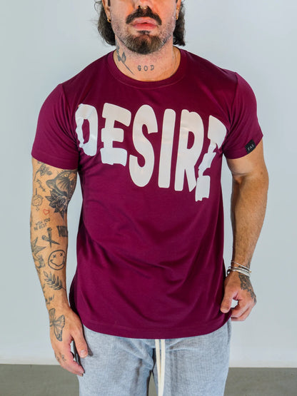 Camiseta Desire Bold - Bordô