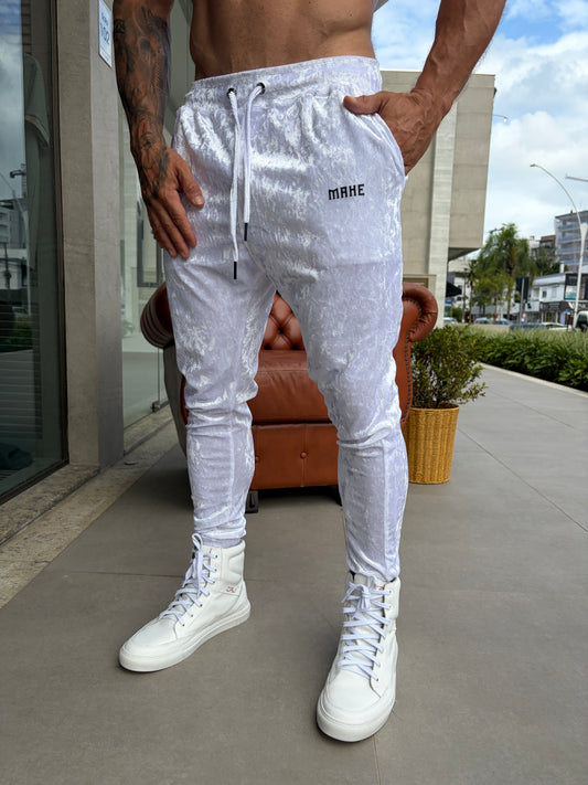 Calça Mahe Skinny Branca Holografic