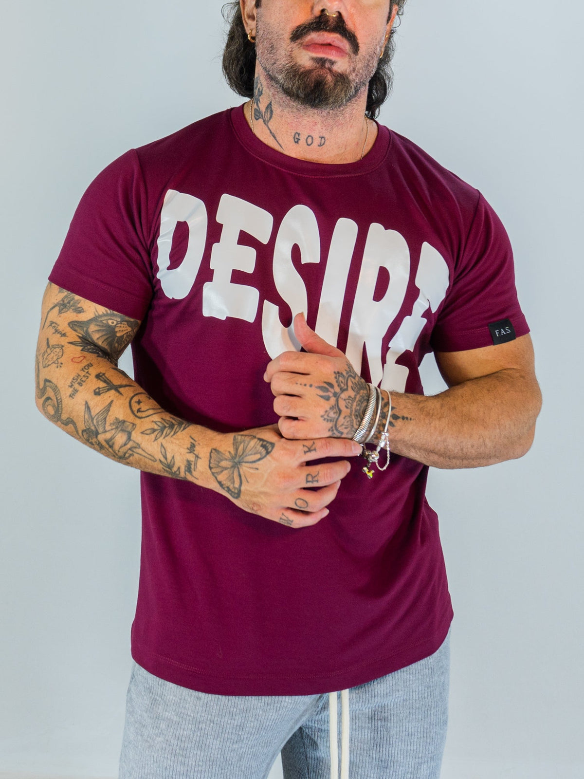 Camiseta Desire Bold - Bordô