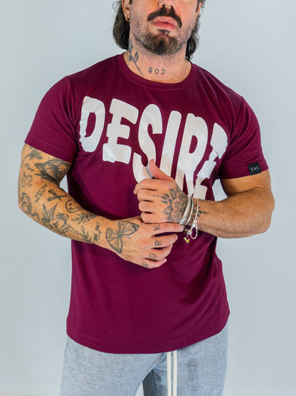 Camiseta Desire Bold - Bordô