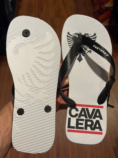 Chinelo Cavalera Black White