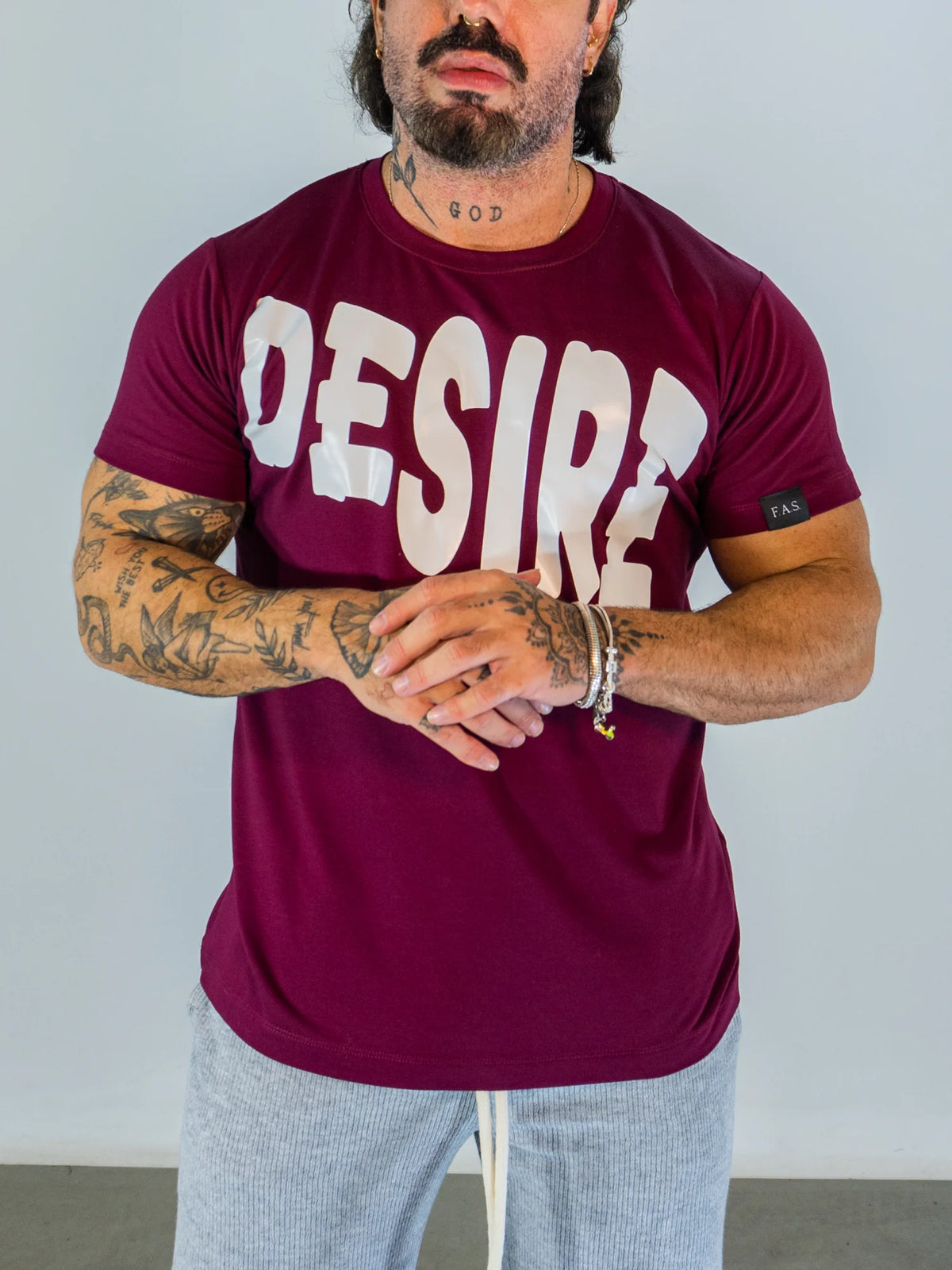 Camiseta Desire Bold - Bordô