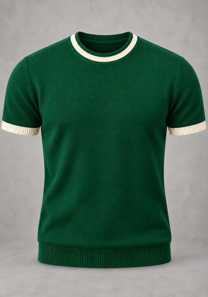 Camiseta Green Malha Fina Linha Premium Fit Minimalista