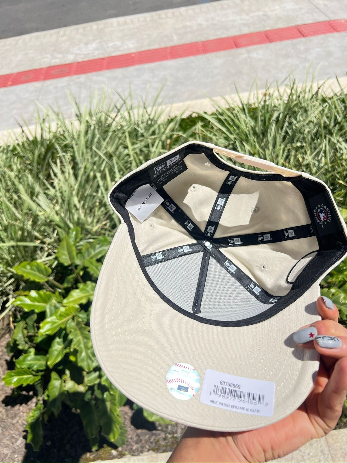 Boné New Era NY Eframe White