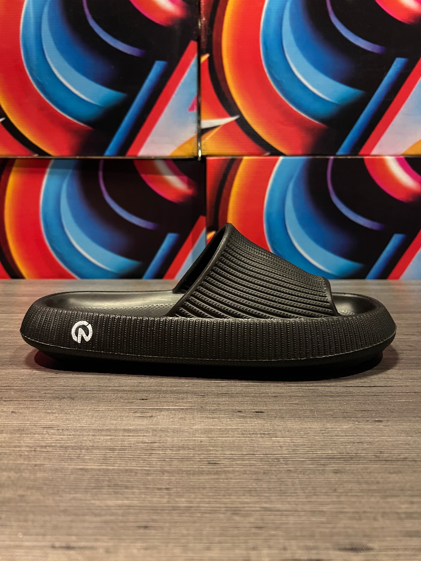 Chinelo Nuvem Preto Super Leve