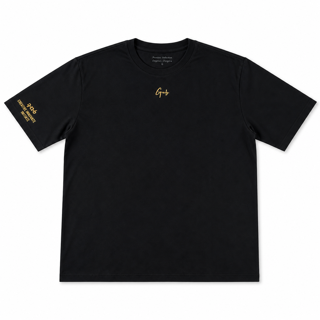Camiseta Oversized GAB Black Gold