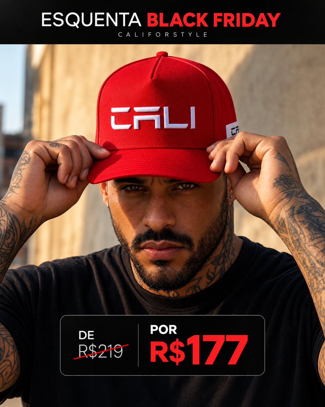 Boné Cali Red