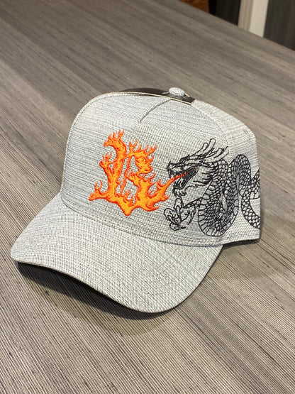 Boné Snapback Dragon Fire Cinza