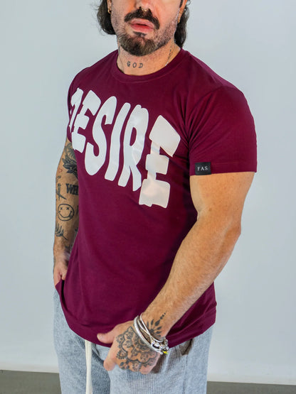 Camiseta Desire Bold - Bordô