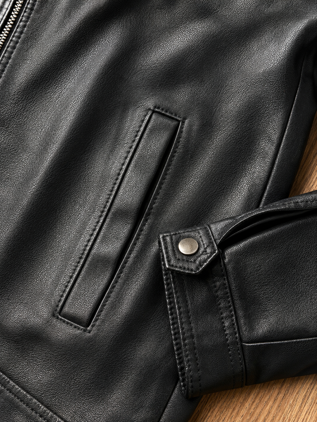 Jaqueta Rick em Couro Black Premium