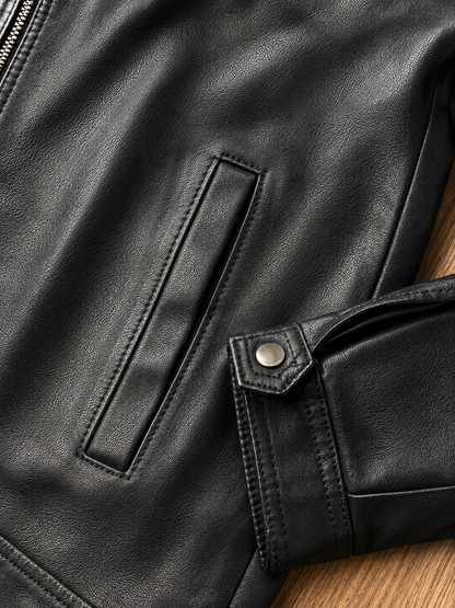 Jaqueta Rick em Couro Black Premium