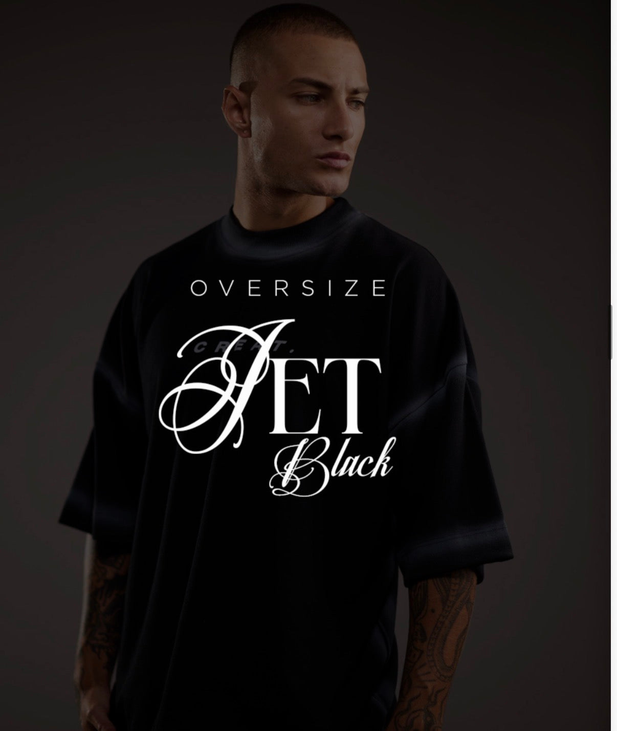 Camiseta Oversized Creat Black