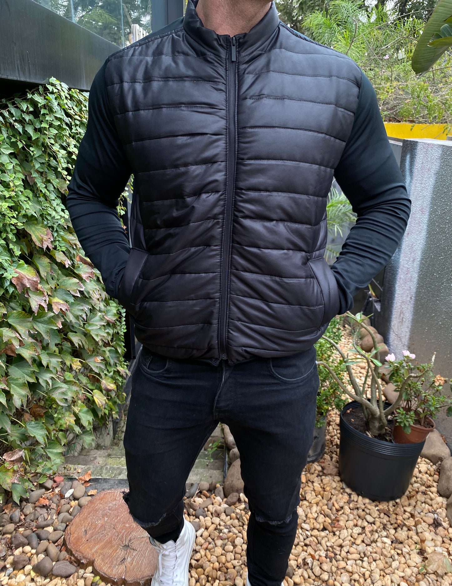 Jaqueta Tech Puffer Preta