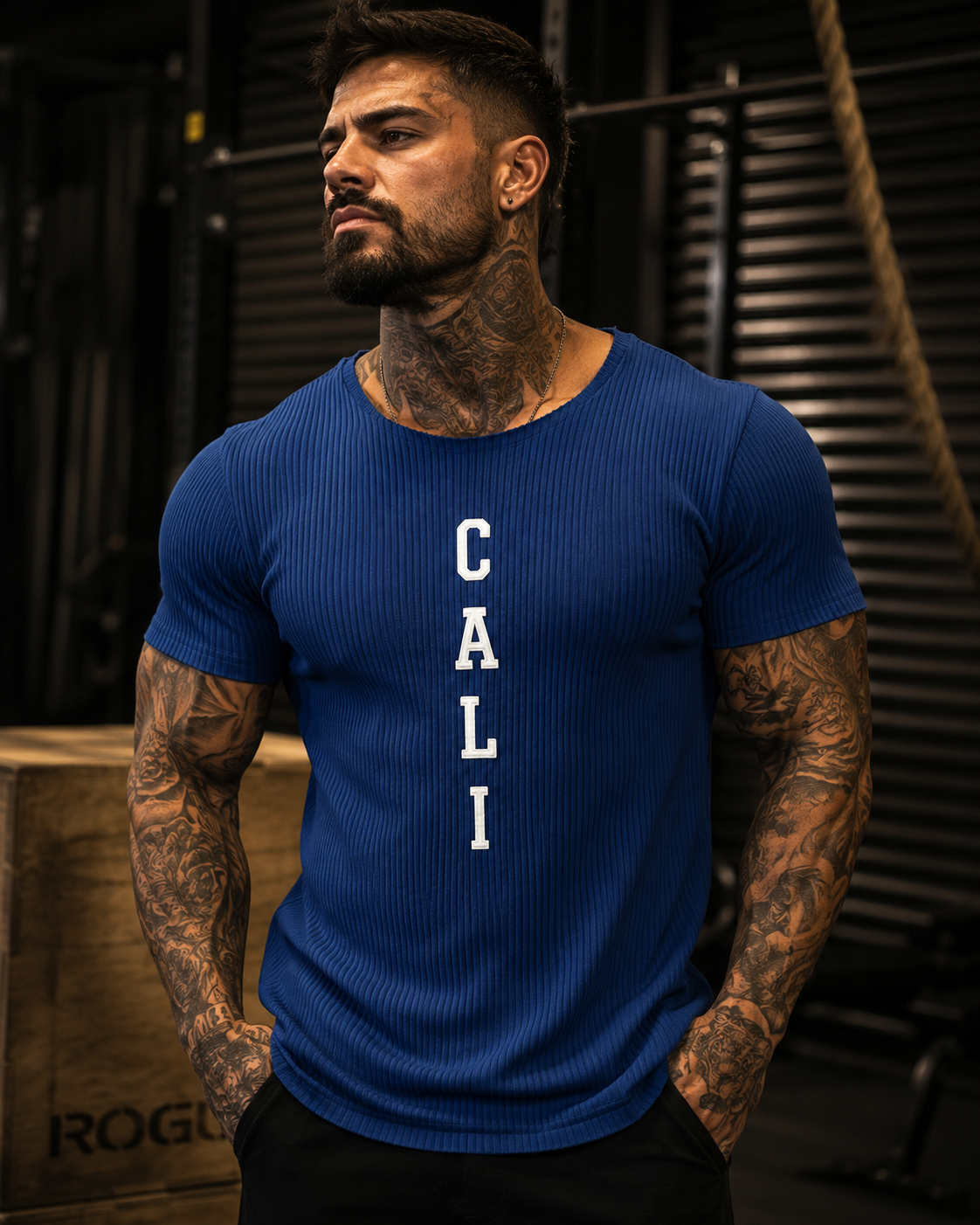 Camiseta Cali Blue Canelada