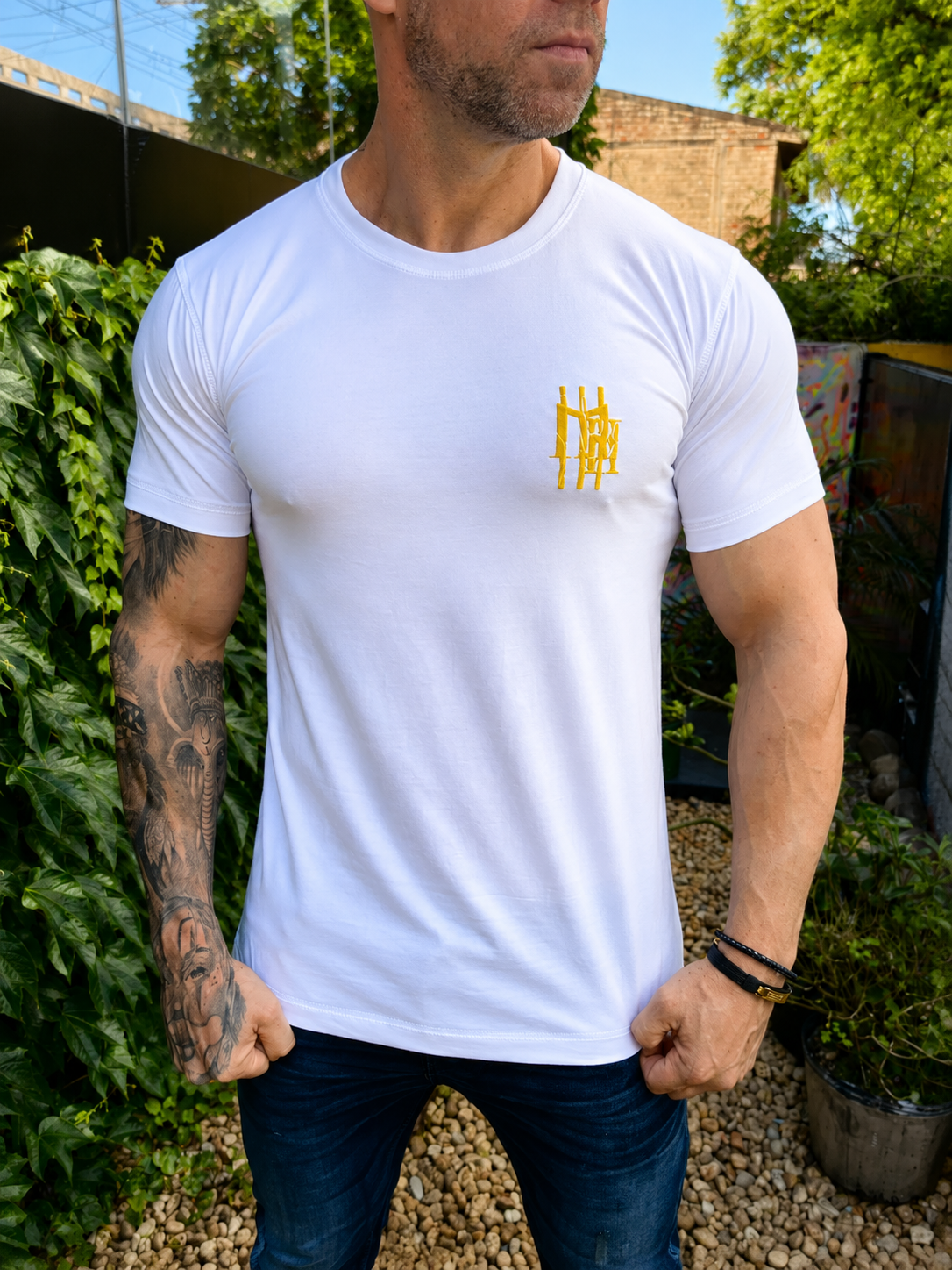 Camiseta Mahe White Yellow