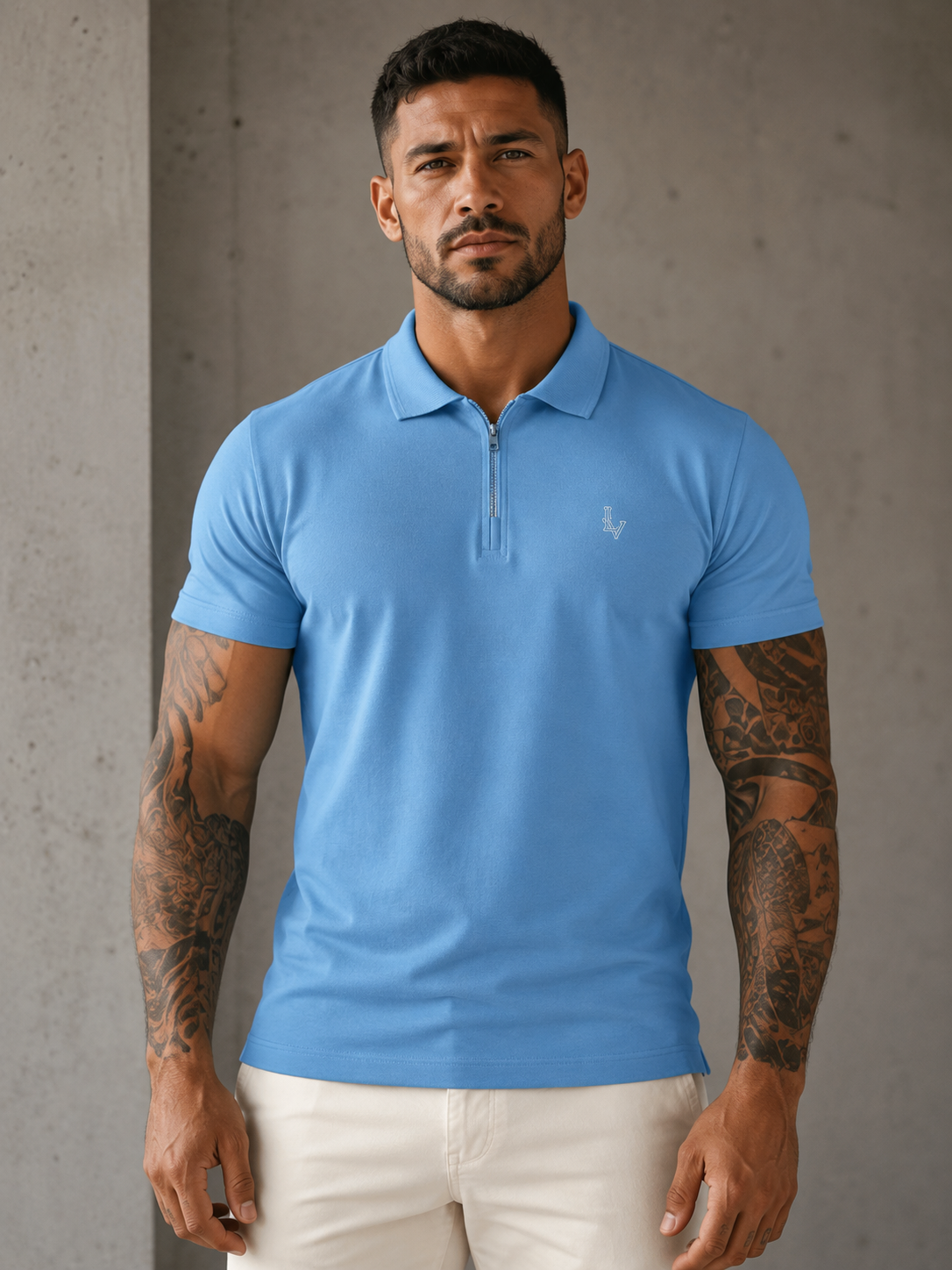 Camiseta Polo LV Blue
